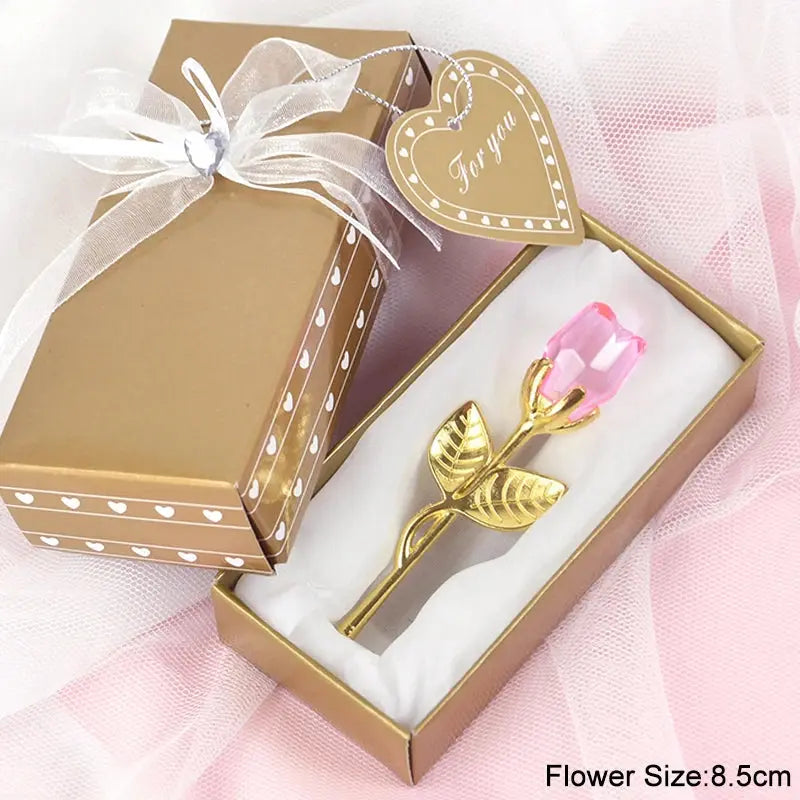 Gift I Love You Crystal Bear Artificial Rose Flowers - USMGD0184 AliExpress-Dropship