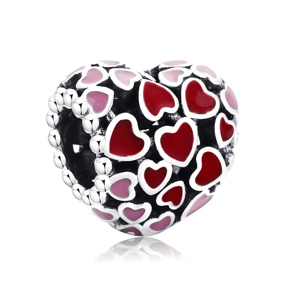 Gift Rose Lucky Bag Love Heart Dangle Charm Fit Bracelet - USMJ0216 AliExpress-Dropship