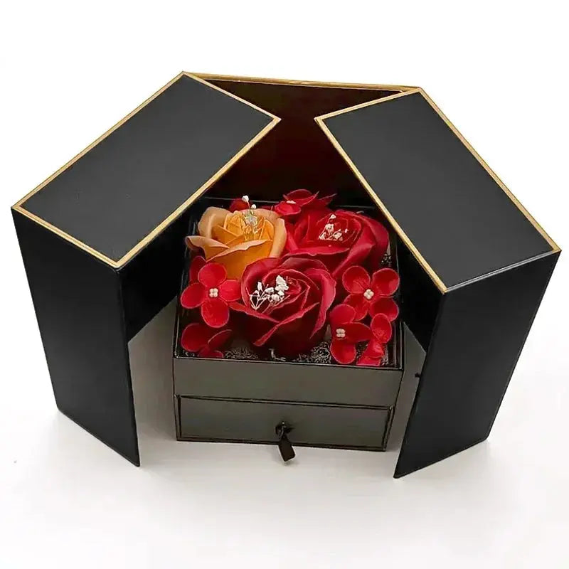Valentine's Day Double Door Rose Jewelry Gift Box - USMGD0180 AliExpress-Dropship
