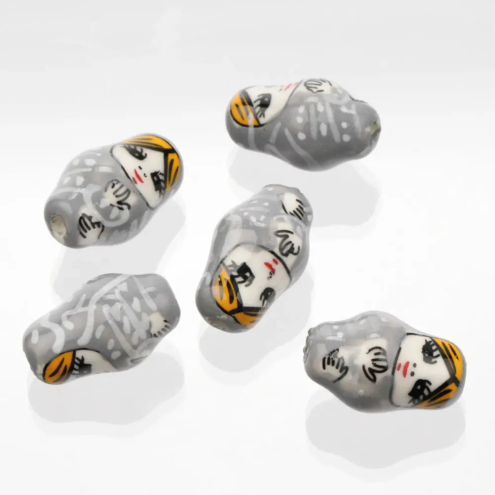 Doll Shape Patterns Ceramic Porcelain Loose Crafts Beads - USMJ0260 AliExpress-Dropship