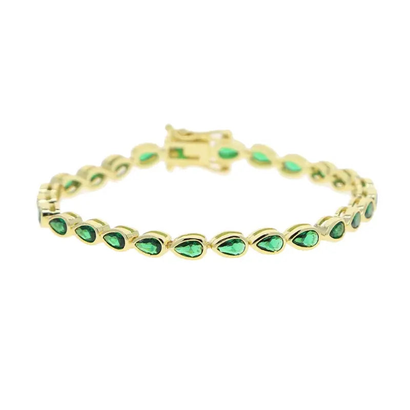 Bezel Cubic Zirconia 5A CZ Tennis Chain Bracelet - USMJ0227 AliExpress-Dropship