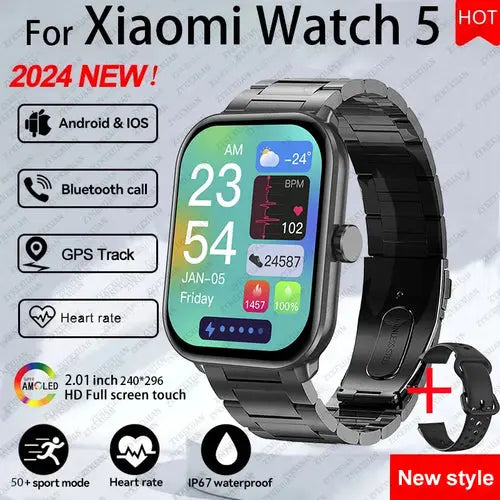 Xiaomi Watch 5 Men Women HD AMOLED Screen Heart - ON SALE 10% Discount - USMW0296 AliExpress