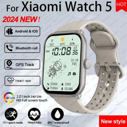 Xiaomi Watch 5 Men Women HD AMOLED Screen Heart - ON SALE 10% Discount - USMW0296 AliExpress