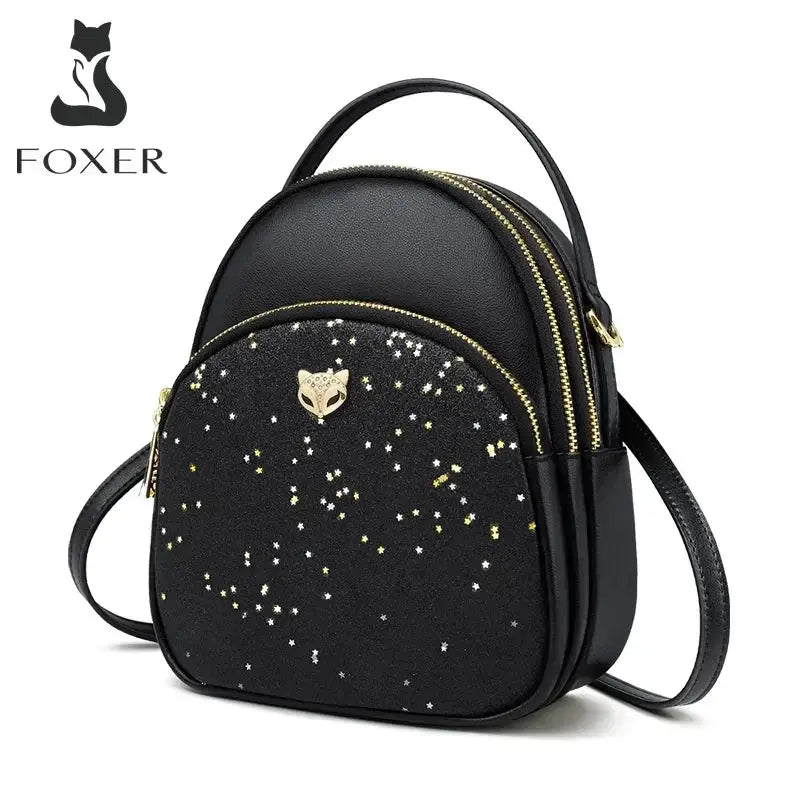 FOXER Glett Design Mini Female Backpack Split Leather Multilayer - USMGD0248 AliExpress-Dropship