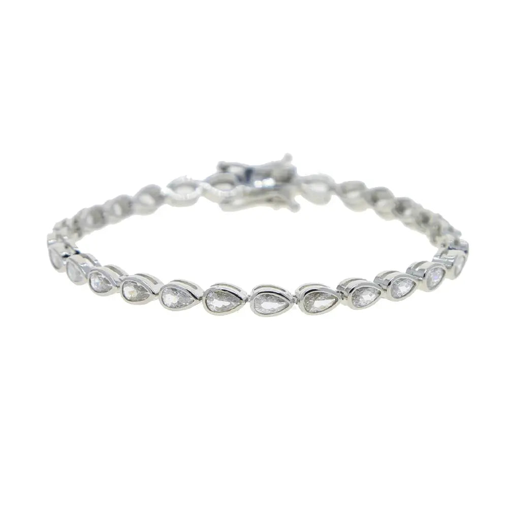 Bezel Cubic Zirconia 5A CZ Tennis Chain Bracelet - USMJ0227 AliExpress-Dropship