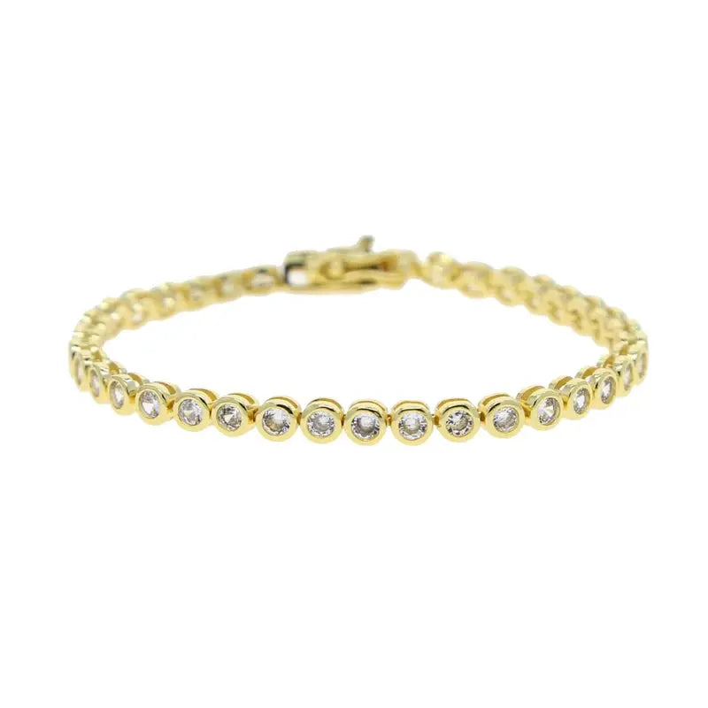 Bezel Cubic Zirconia 5A CZ Tennis Chain Bracelet - USMJ0227 AliExpress-Dropship