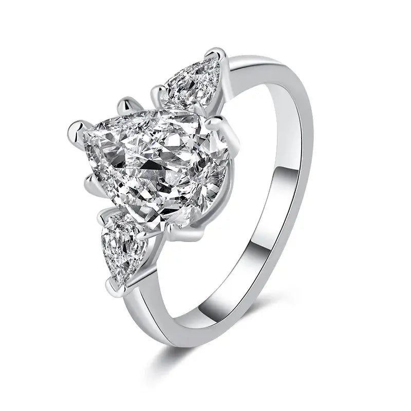 Pear Moissanite Rings for Women Original - USMJ0246 AliExpress-Dropship