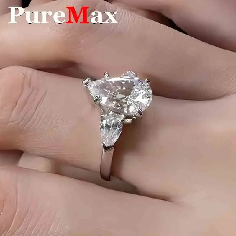 Pear Moissanite Rings for Women Original - USMJ0246 AliExpress-Dropship