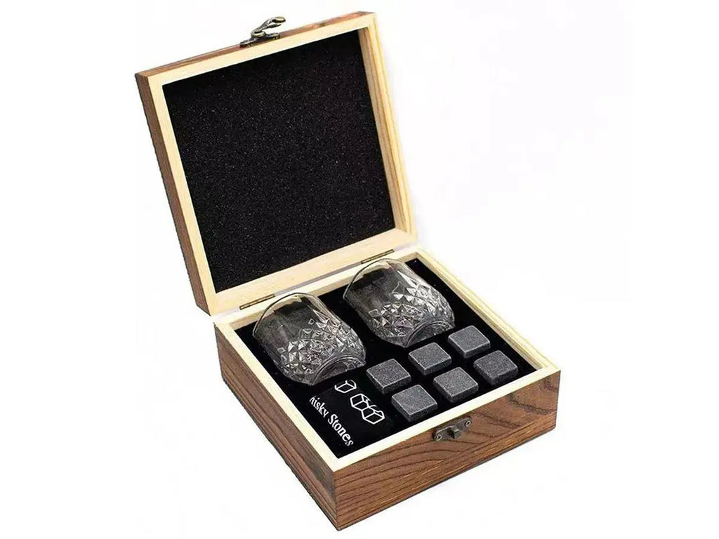 Whiskey Stones Glasses Set Granite Ice Cube For Whisky - USMGD0211 AliExpress-Dropship