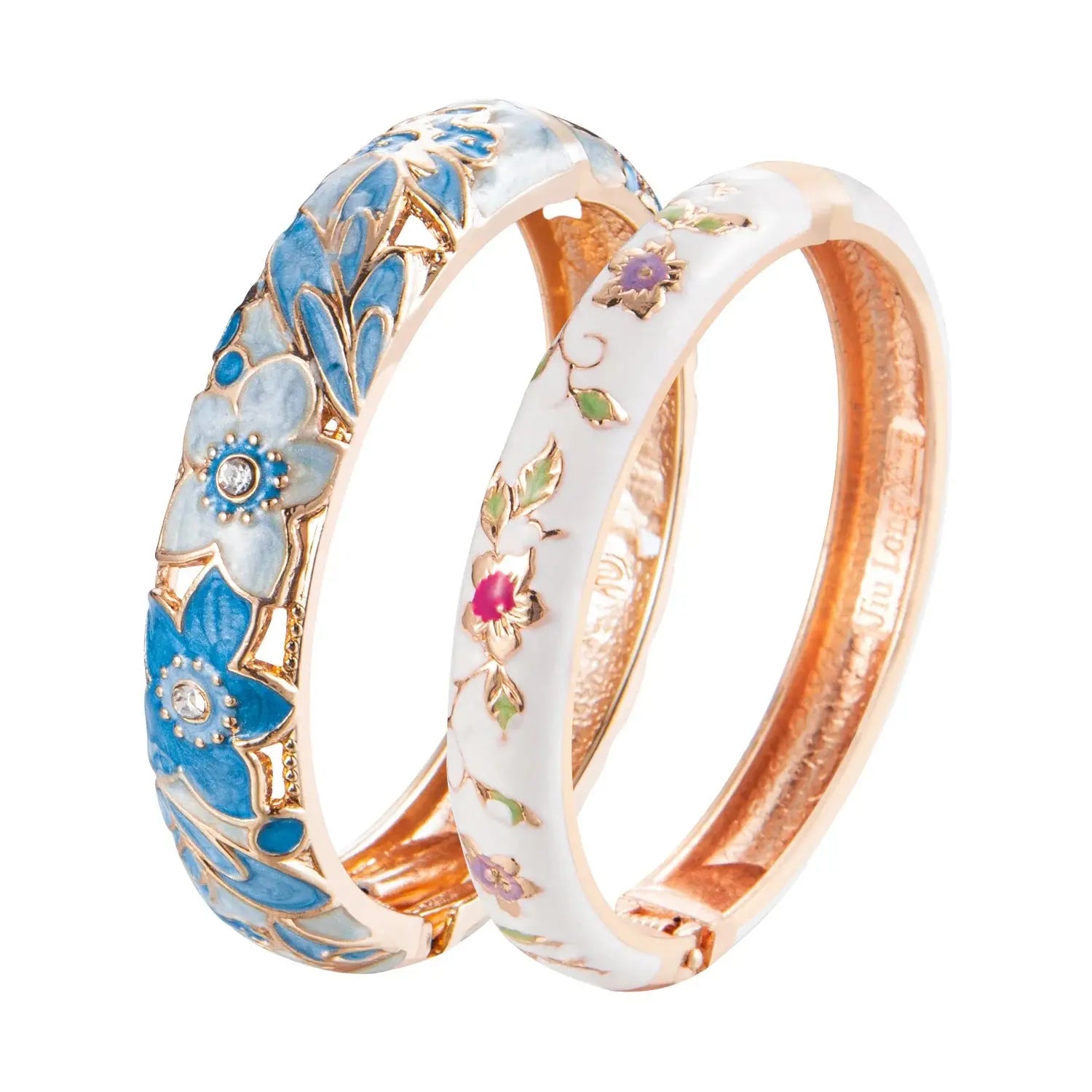 Bangle For Women Double Enamel Bangle Set Cloisonne - USMJ0265 AliExpress-Dropship