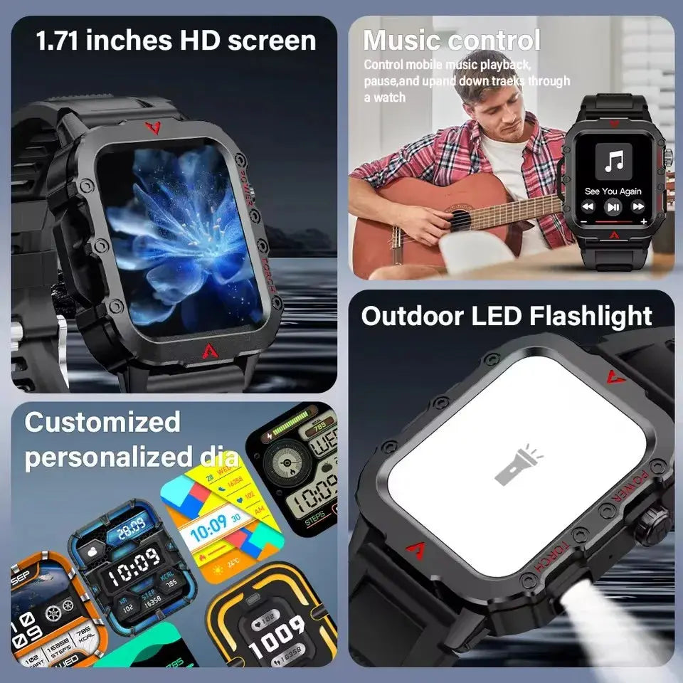 Smartwatch for XIAOMI New GPS Smart Watch Men 1.71 Inch HD - USMW-0278 AliExpress