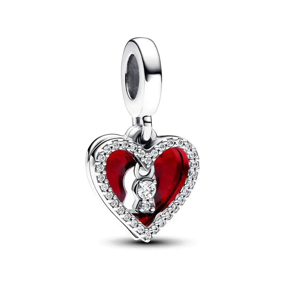 Gift Rose Lucky Bag Love Heart Dangle Charm Fit Bracelet - USMJ0216 AliExpress-Dropship