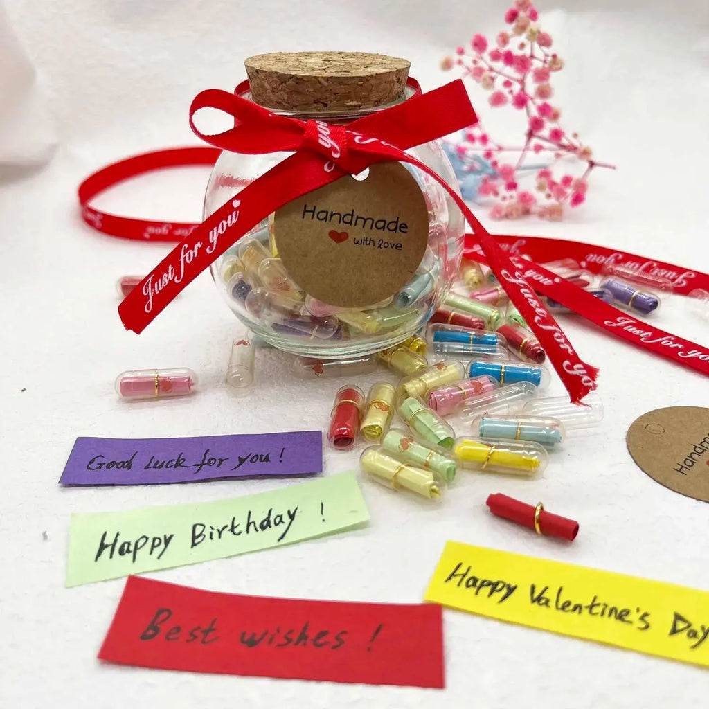 Message Capsules Love Pill with bottle Roll Paper Blank Notes - USMGD0203 AliExpress-Dropship
