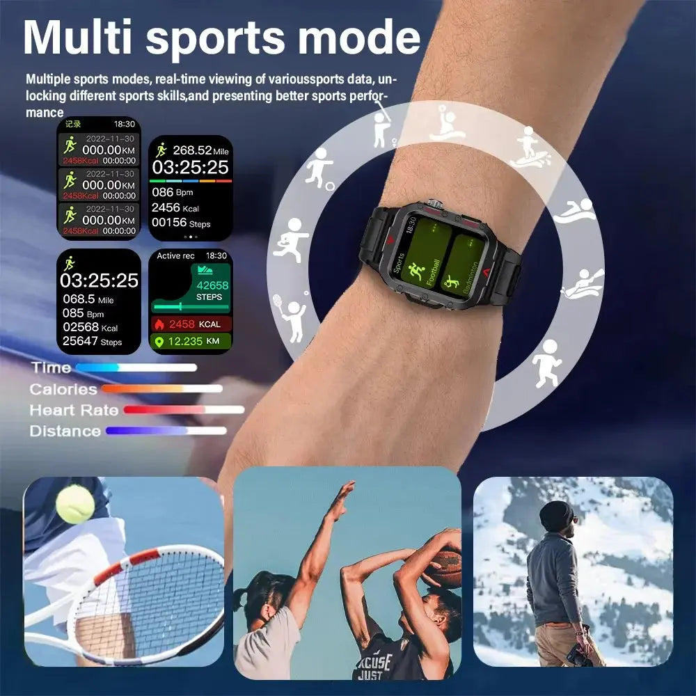 LAXASFIT New Men's Smart Watch LED Outdoor Sports - ON SALE 5% Discount - USMJ0283 AliExpress