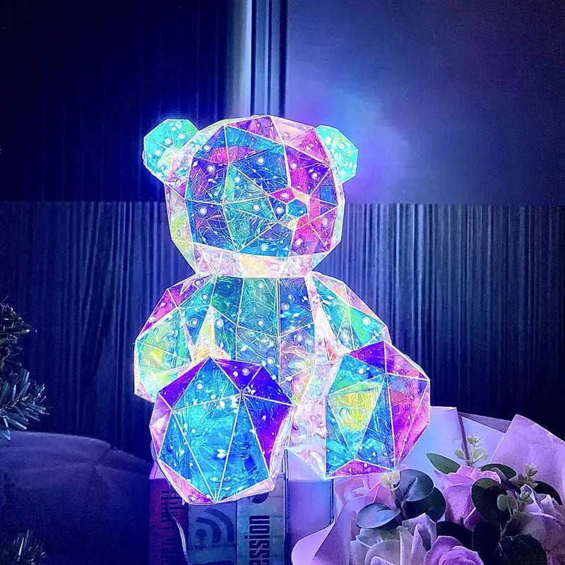 Colorful Glowing Bear 30CM High Fantasy LED Little Bear Lamp - USMJ0252 AliExpress-Dropship