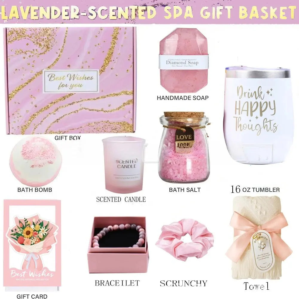 Lavender Spa Gift Basket Set - USMGD0212 AliExpress-Dropship