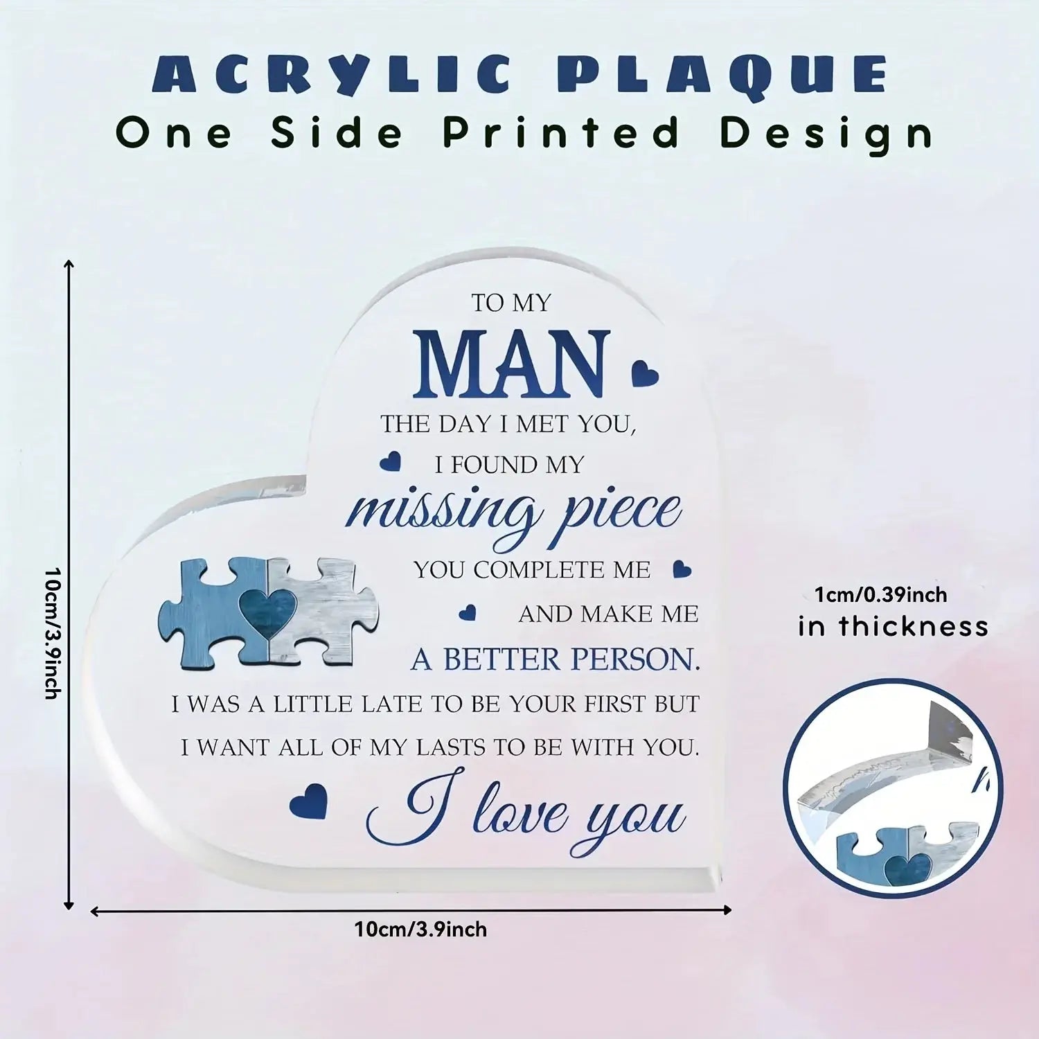 Valentines Day Gifts for Him - Decorative Sign - USMGD0188 AliExpress-Dropship