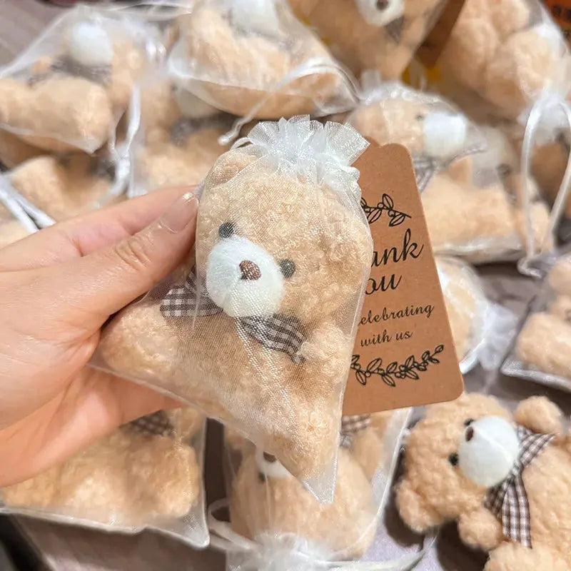 Bear Gift, include 5 Mini Bear,5 Organza Bag,5 Thank You Card for Baby - USMGD0270 AliExpress-Dropship
