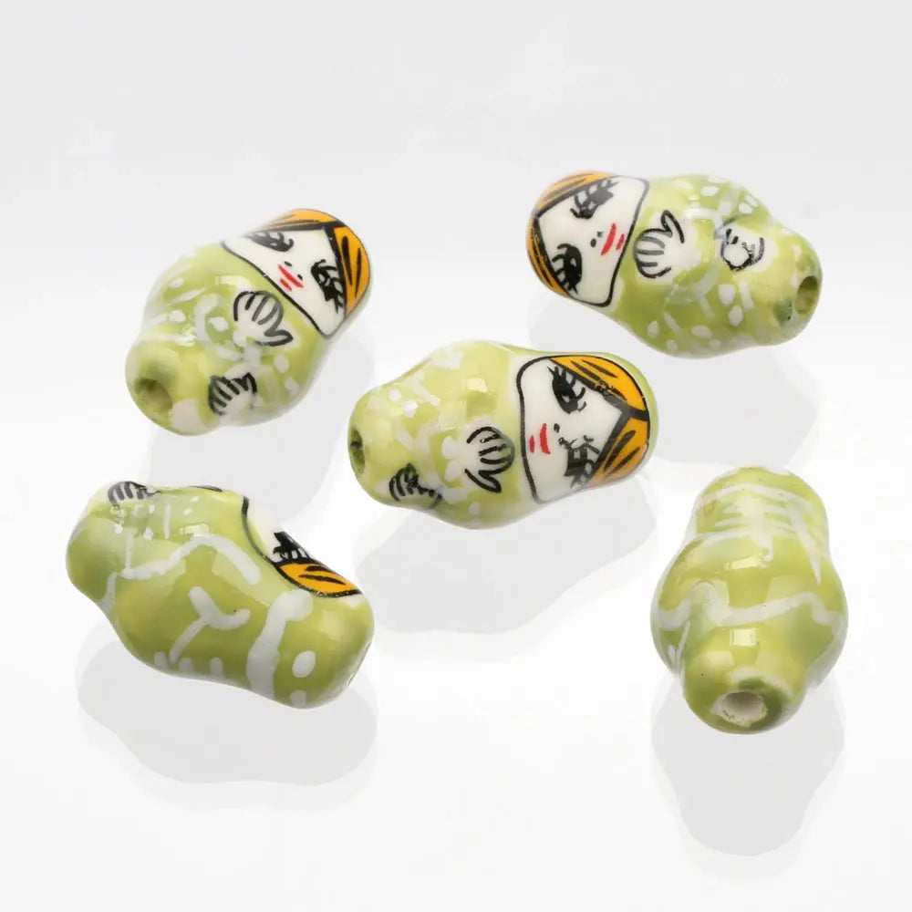 Doll Shape Patterns Ceramic Porcelain Loose Crafts Beads - USMJ0260 AliExpress-Dropship