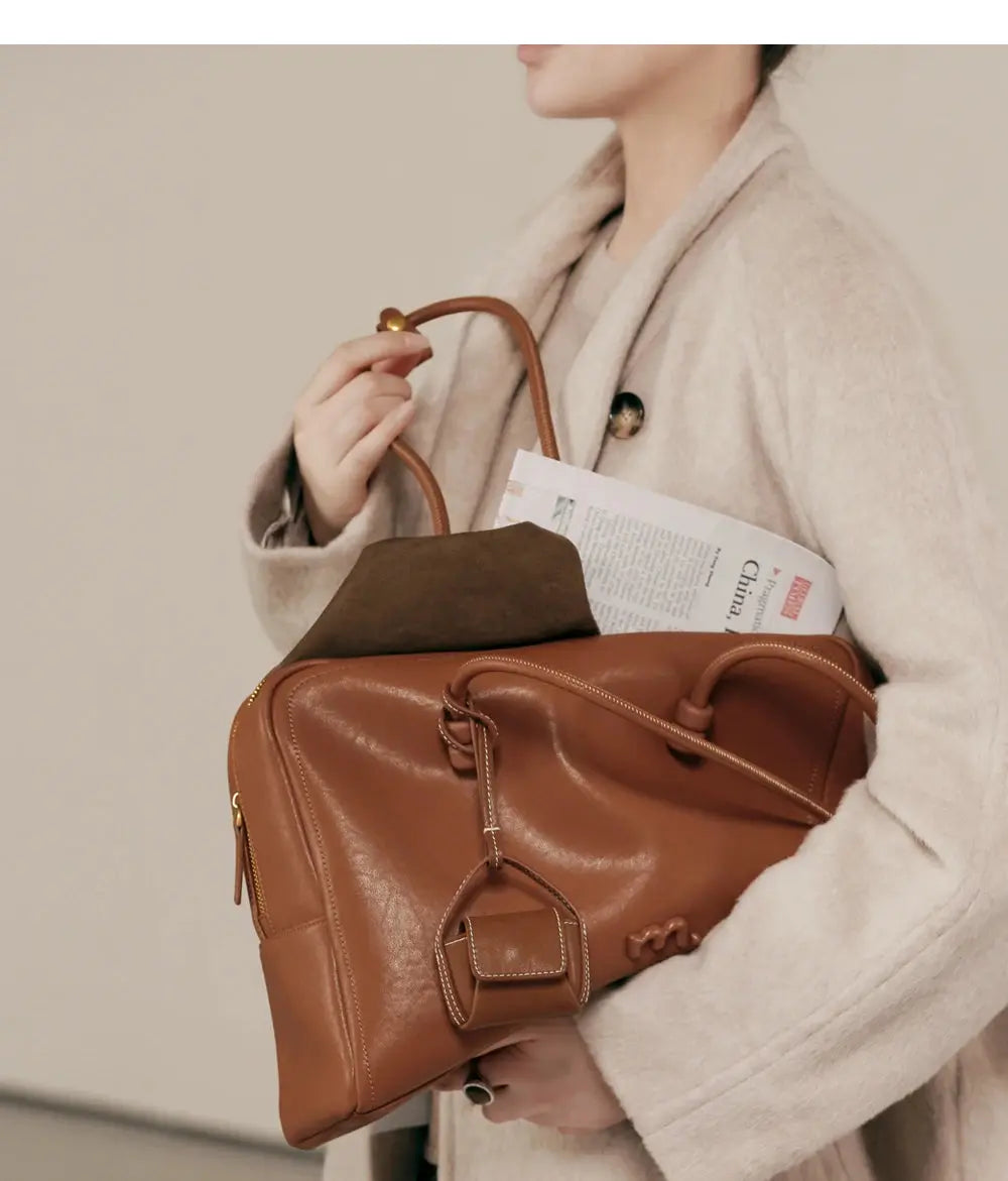Large Briefcase Retro Women Boston Bag Fashion - USMJ0266 AliExpress-Dropship