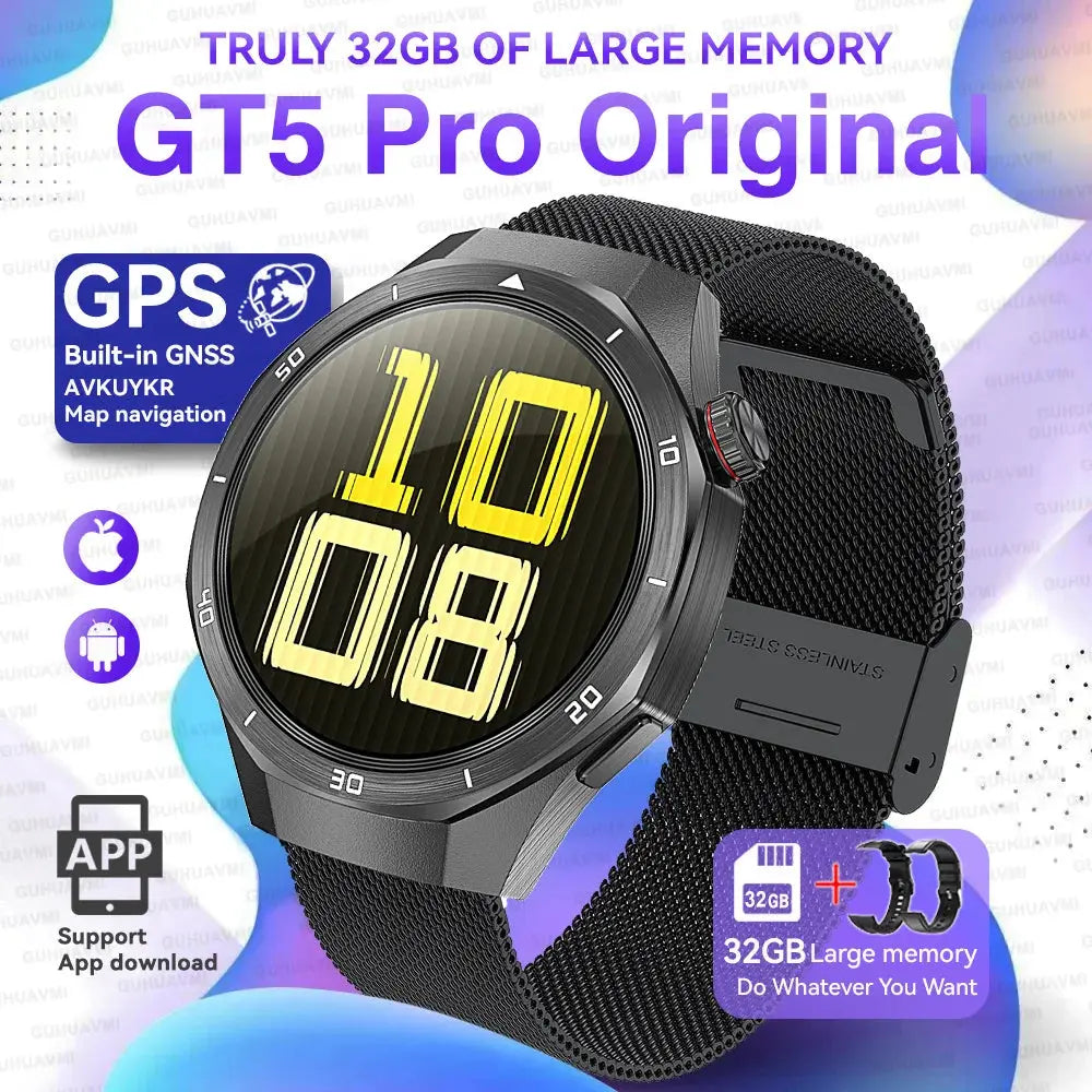 GT5 Pro Smart Watch Global Version Titanium Alloy Waterproof ON SALE 5% Discount - USM0217 AliExpress-Dropship