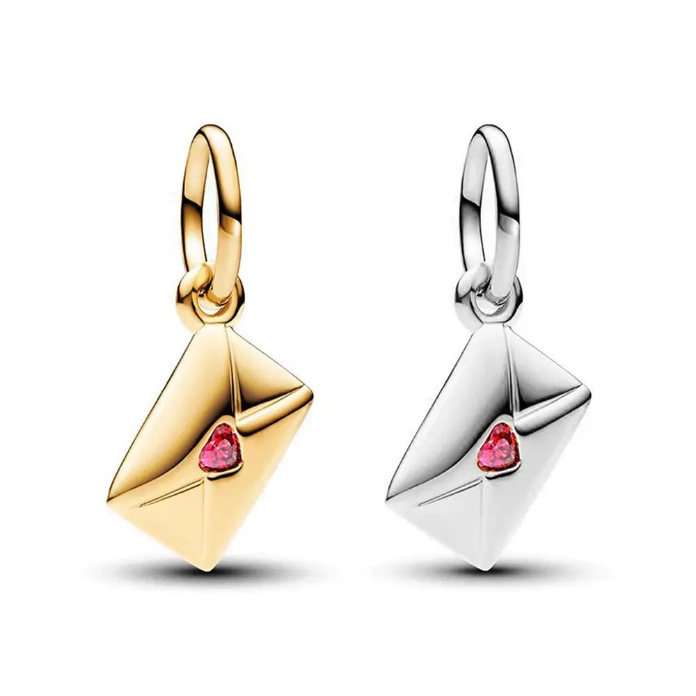 Love Letter Envelope Dangle Charm Fit Original Pan Bracelet - USMJ0266 AliExpress-Dropship