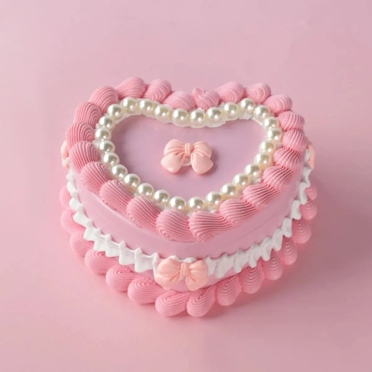 Simulation Heart Shaped Cake Jewelry Box Fake Cream Cake Model - USMGD0187 AliExpress-Dropship