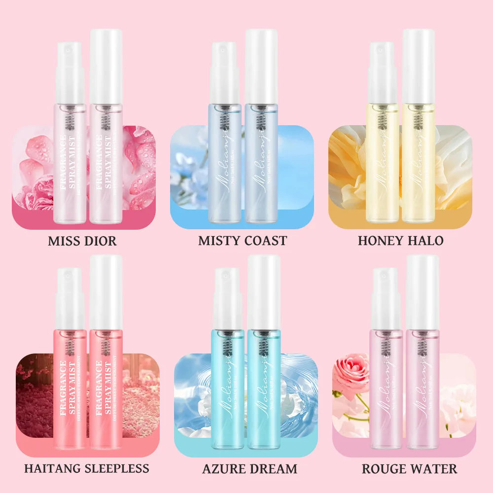6PCS Alcohol-Free Perfume Set Premium Fragrance Spray Gift Box - USMP0139