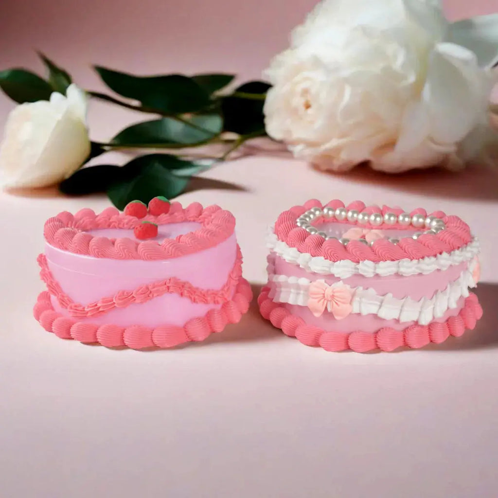 Simulation Heart Shaped Cake Jewelry Box Fake Cream Cake Model - USMGD0187 AliExpress-Dropship