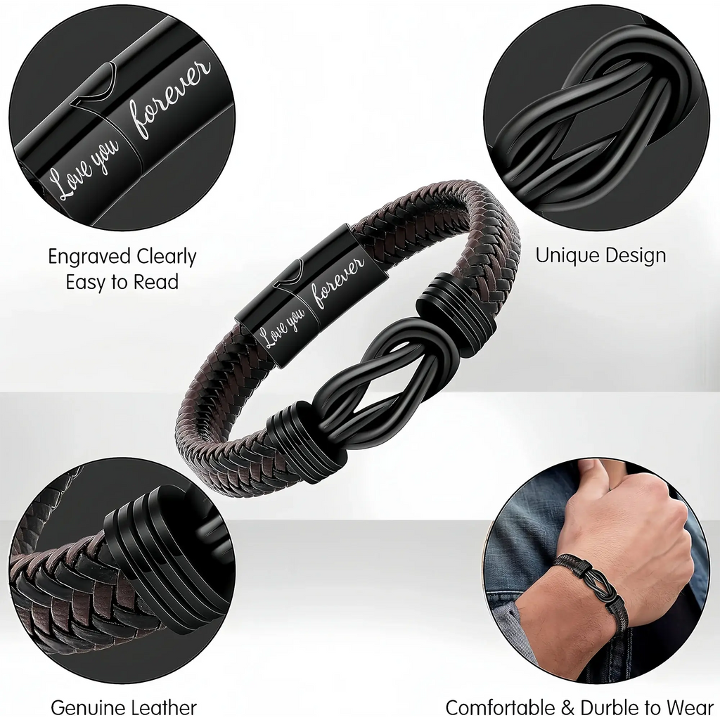 Valentine's Day Gifts for Him Man Leather Bracelets - USMGD0181 AliExpress-Dropship