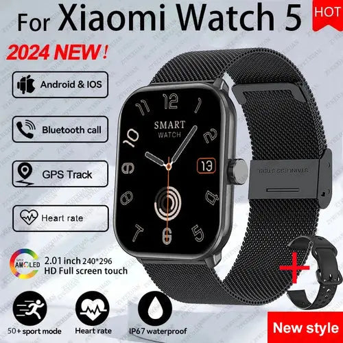 Xiaomi Watch 5 Men Women HD AMOLED Screen Heart - ON SALE 10% Discount - USMW0296 AliExpress