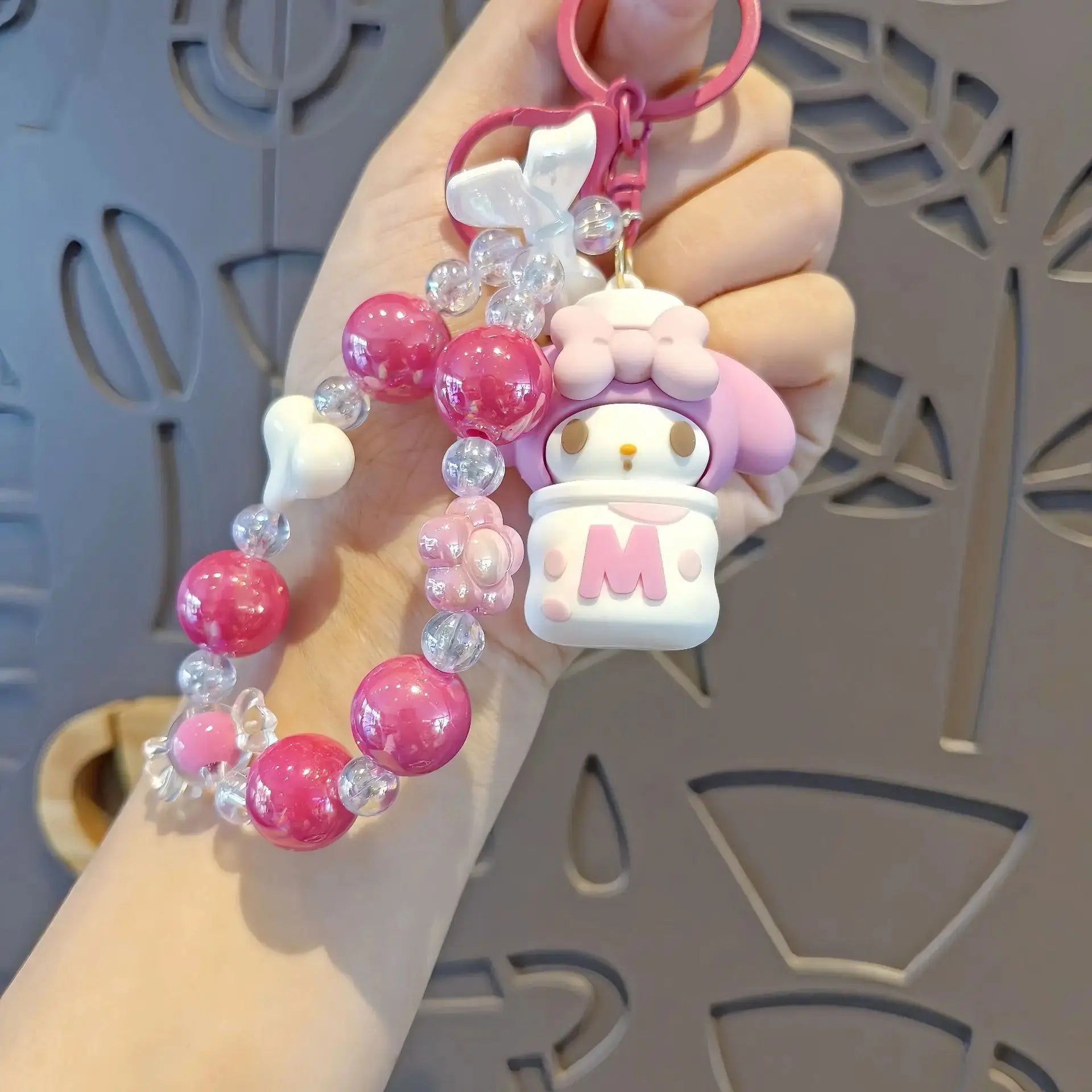 Sanrio Beaded Keychain Hello Kitty Cinnamoroll Kuromi Cute Cartoon Pendant -  USMJ0220 AliExpress-Dropship