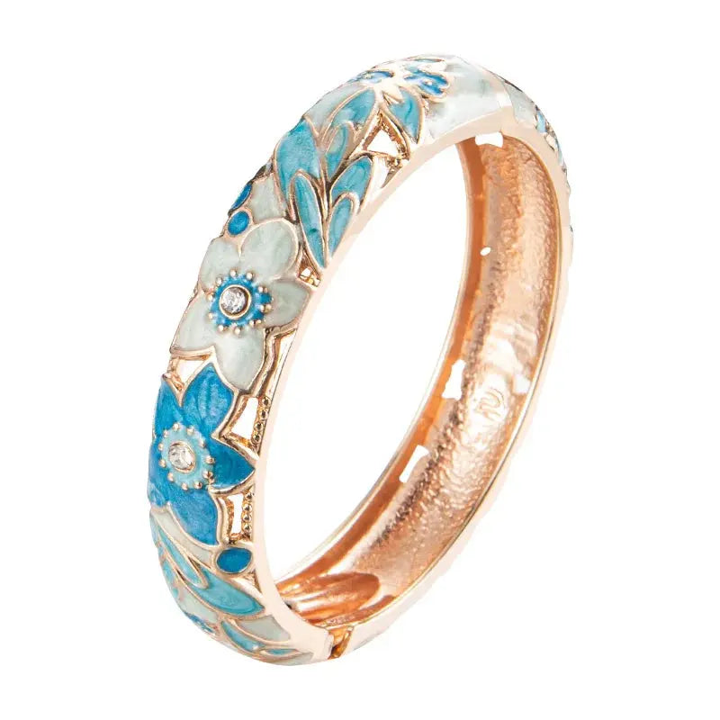 Bangle For Women Double Enamel Bangle Set Cloisonne - USMJ0265 AliExpress-Dropship