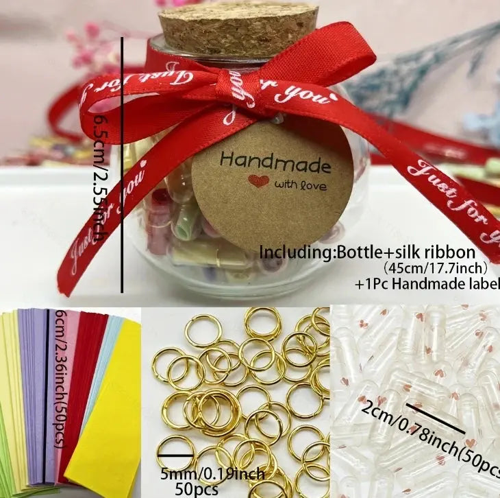 Message Capsules Love Pill with bottle Roll Paper Blank Notes - USMGD0203 AliExpress-Dropship