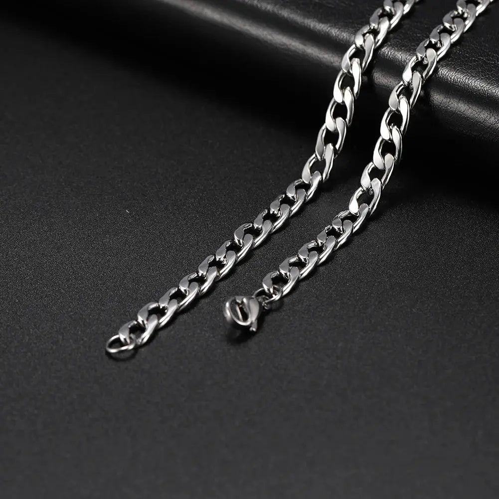 Cuban Chain Stainless Steel Necklaces for Men - USMJ0224 AliExpress-Dropship