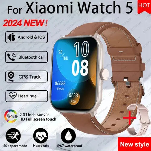 Xiaomi Watch 5 Men Women HD AMOLED Screen Heart - ON SALE 10% Discount - USMW0296 AliExpress