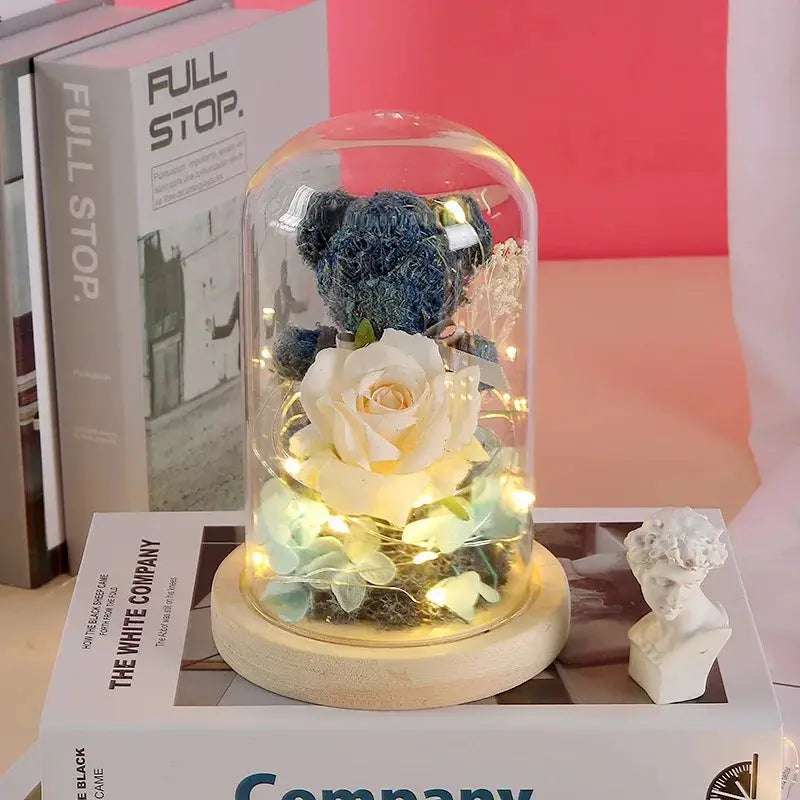 Gift for Girlfriend Eternal Rose LED Light Flower Luminous Decoration - USMGD0190 AliExpress-Dropship