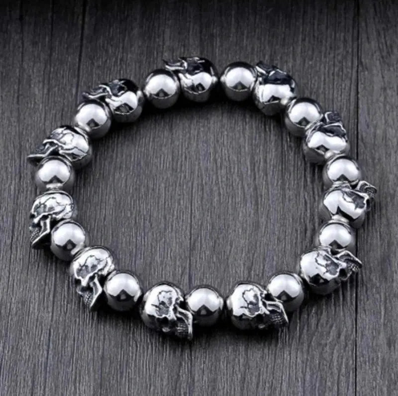 Men High Quality Skull Bracelet Men's Punk Large Adjustable Skeleton - USMJ0271 AliExpress-Dropship