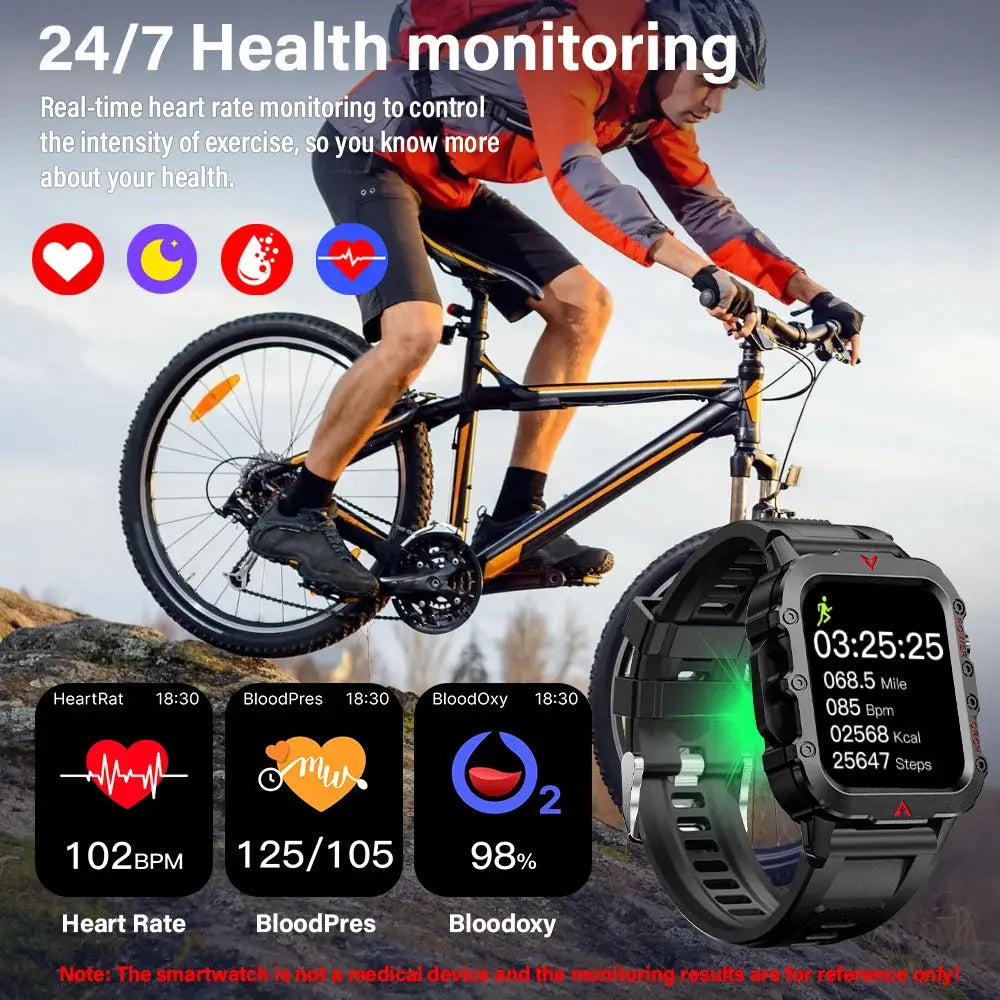 LAXASFIT New Men's Smart Watch LED Outdoor Sports - ON SALE 5% Discount - USMJ0283 AliExpress