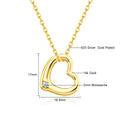 Love Shape Moissanite Pendant 14K Gold Lightweight Hollow Craft - USMJ0247 AliExpress-Dropship