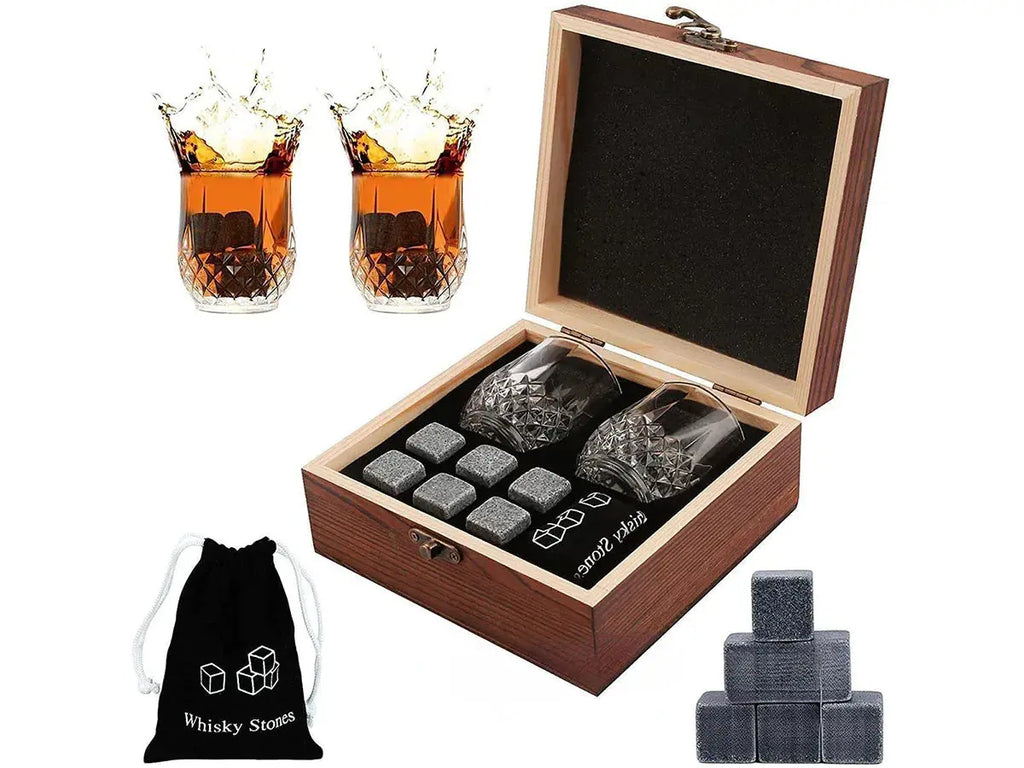 Whiskey Stones Glasses Set Granite Ice Cube For Whisky - USMGD0211 AliExpress-Dropship