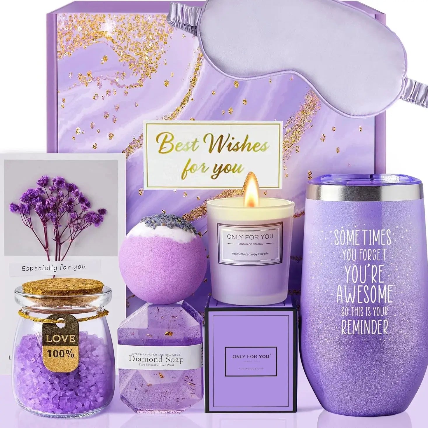 Lavender Spa Gift Basket Set - USMGD0212 AliExpress-Dropship