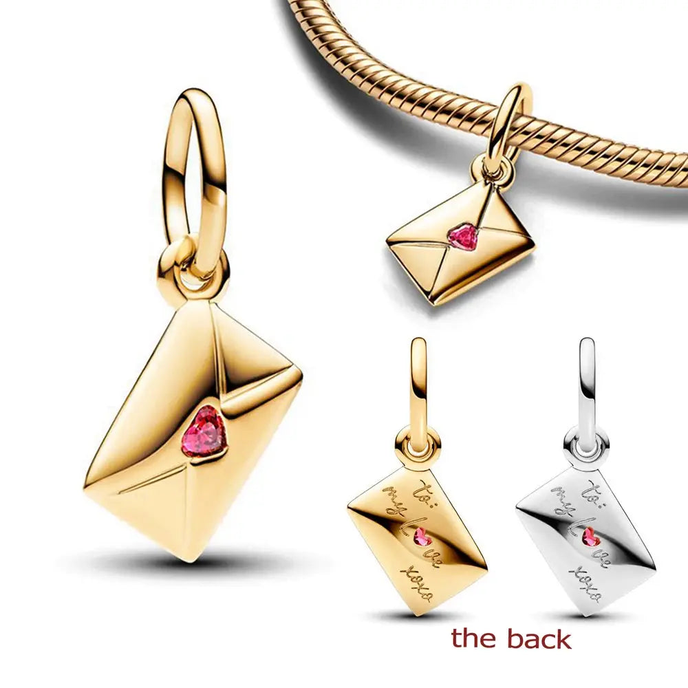 Love Letter Envelope Dangle Charm Fit Original Pan Bracelet - USMJ0266 AliExpress-Dropship