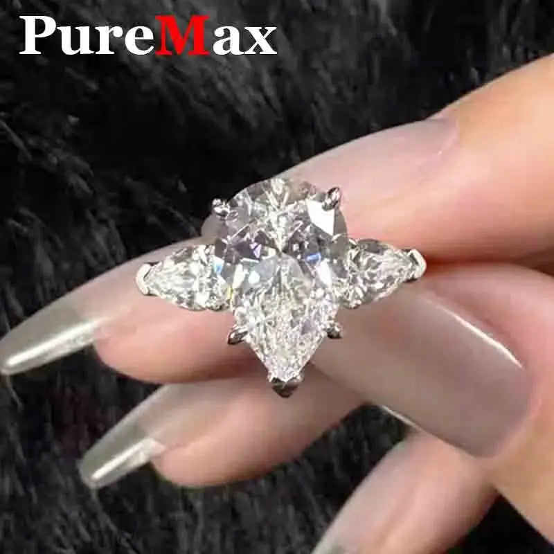 Pear Moissanite Rings for Women Original - USMJ0246 AliExpress-Dropship
