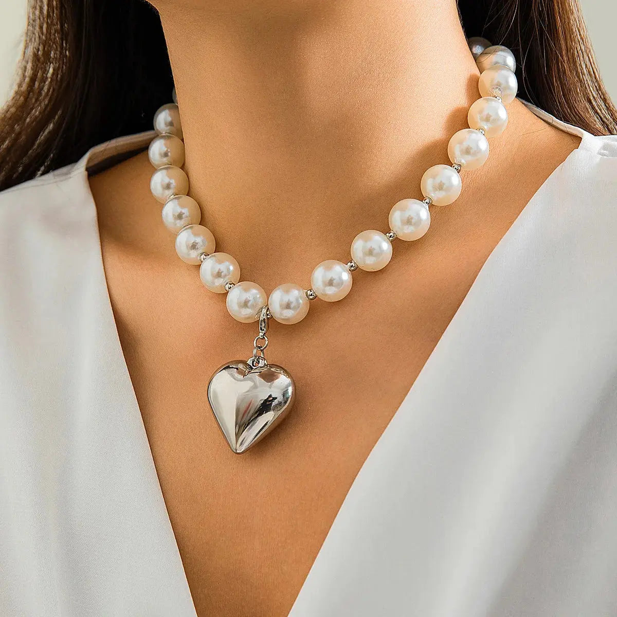 Heart Pendant Necklace for Women Trendy Choker Collar - USMJ0274 AliExpress-Dropship