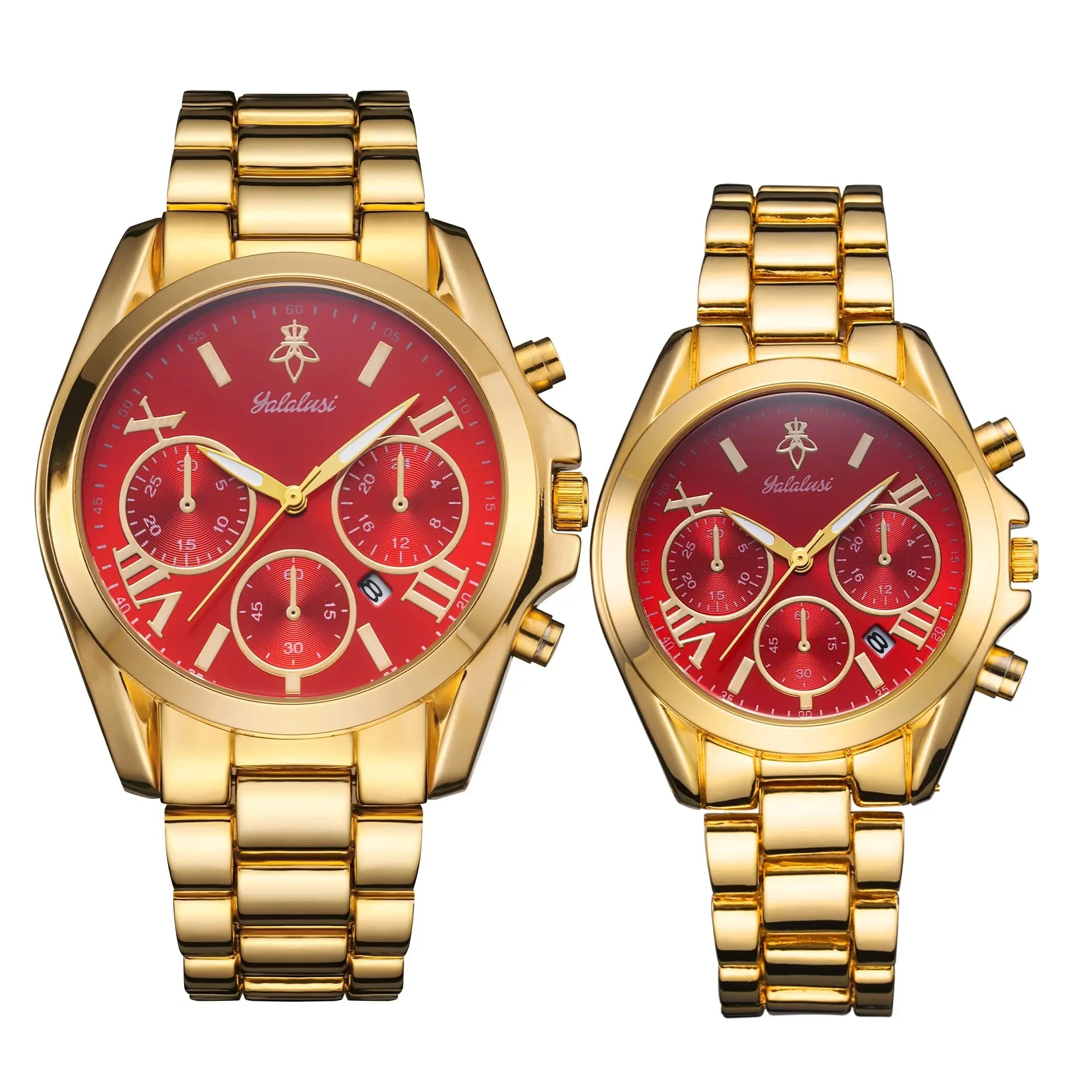 Gold Luxury Couple Watch Box Watch Remover Vacuum Plating - USMJ0253 AliExpress-Dropship