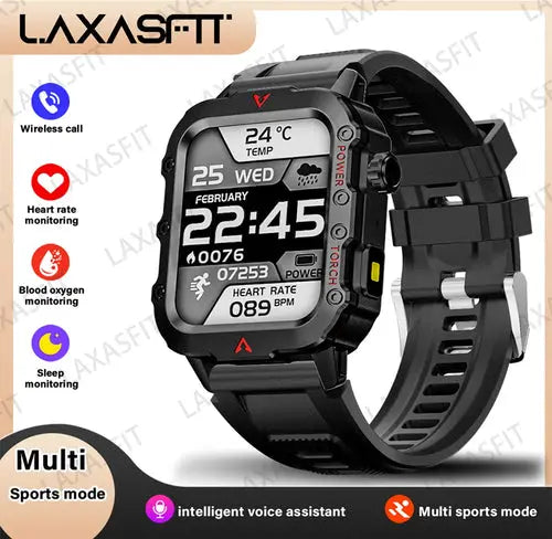 LAXASFIT New Men's Smart Watch LED Outdoor Sports - ON SALE 5% Discount - USMJ0283 AliExpress