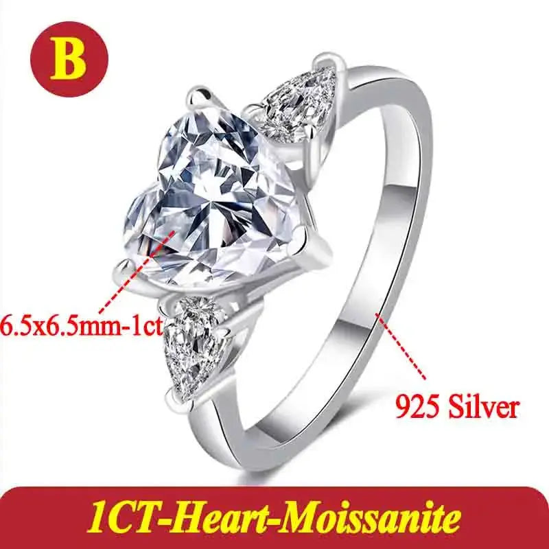 Pear Moissanite Rings for Women Original - USMJ0246 AliExpress-Dropship