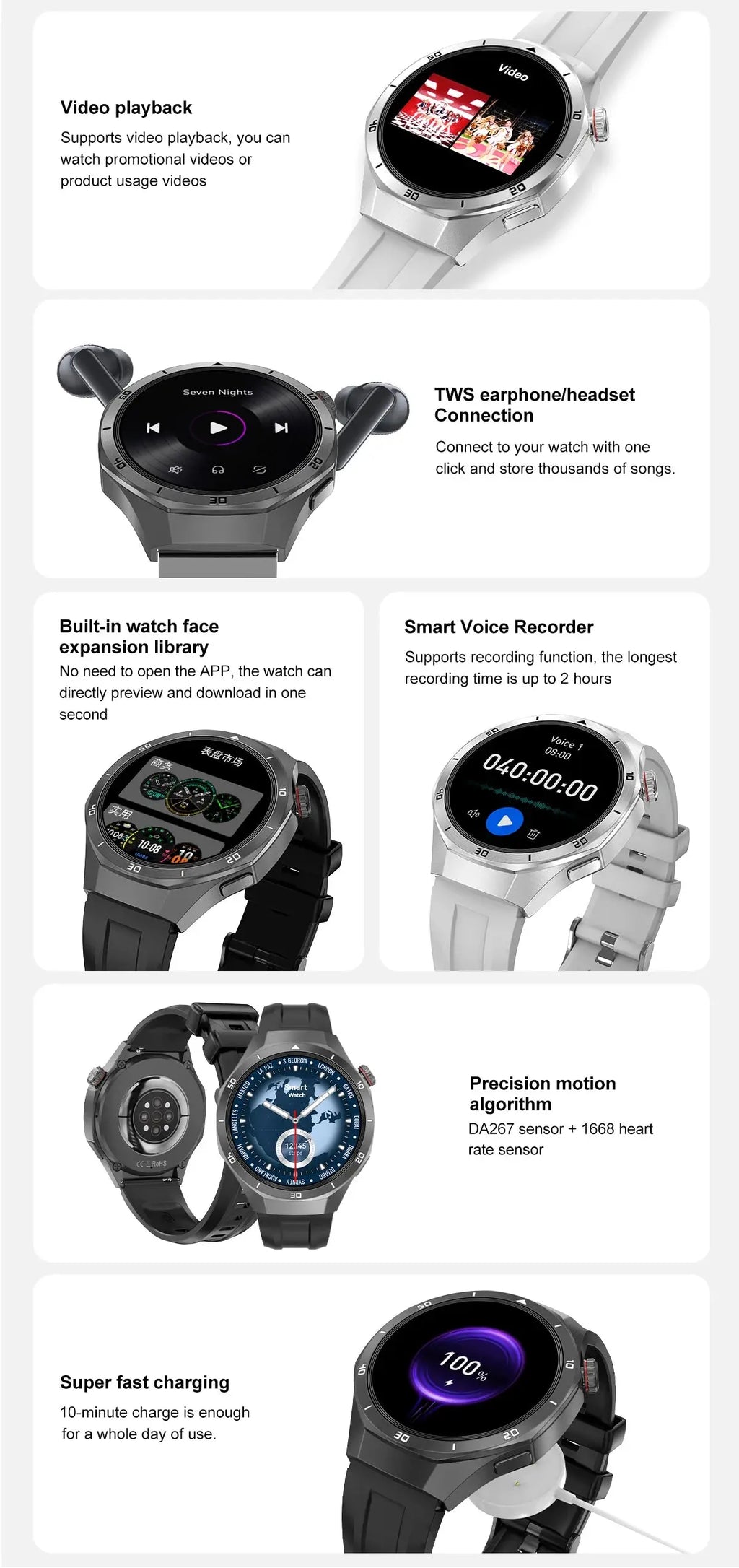 GT5 Pro Smart Watch Global Version Titanium Alloy Waterproof ON SALE 5% Discount - USM0217 AliExpress-Dropship