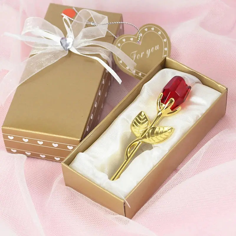 Gift I Love You Crystal Bear Artificial Rose Flowers - USMGD0184 AliExpress-Dropship